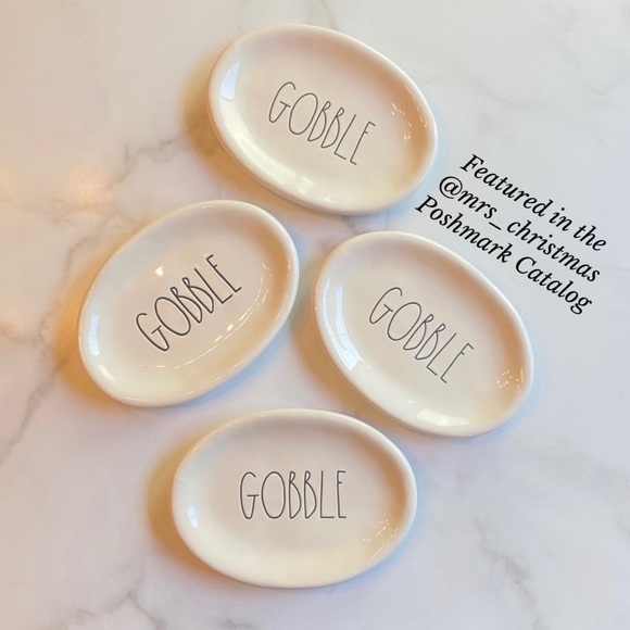 Rae Dunn Other - Rae Dunn GOBBLE Appetizer Plates 4pc.